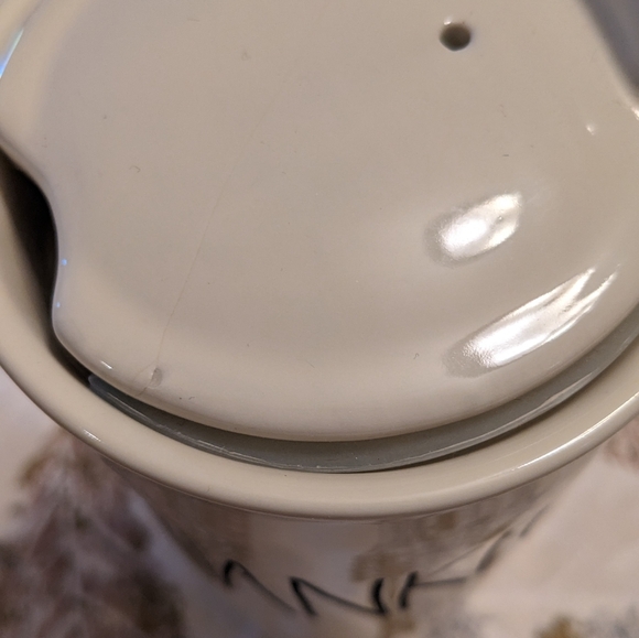 Rae Dunn Thankful Ceramic Travel Mug - Picture 4 of 4